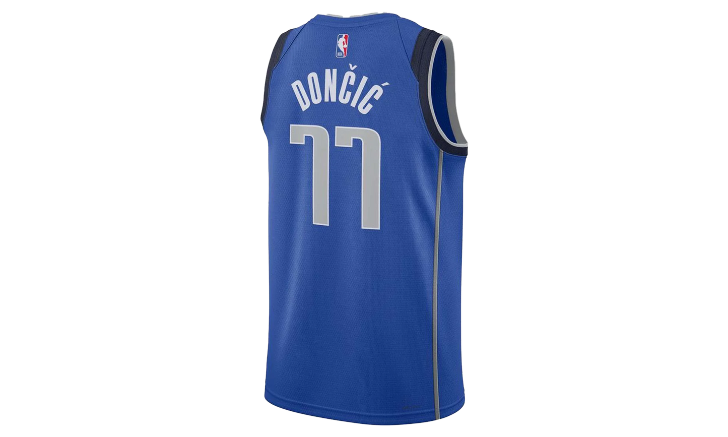 NBA MAVERICKS 'DONCIC 77' 22/23 ICON EDITION SWINGMAN JERSEY "Blue/Navy/White" DN2002 480