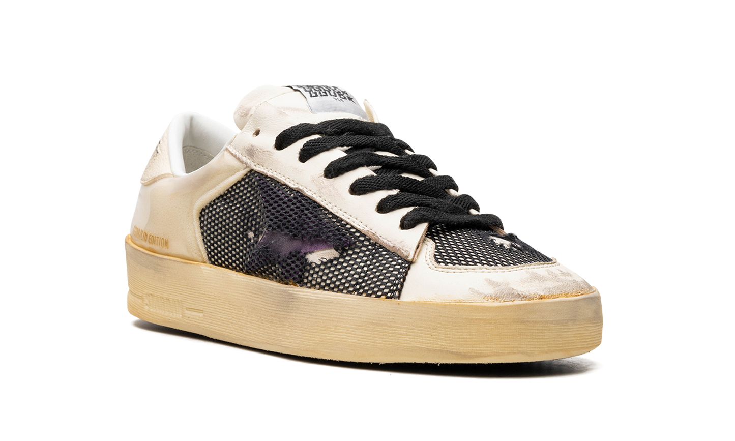 STARDAN NAPPA NET AND FOAM UPPER LEATHER STAR NAPPA TOE AND TONGUE "ECRU PURPLE BLACK"