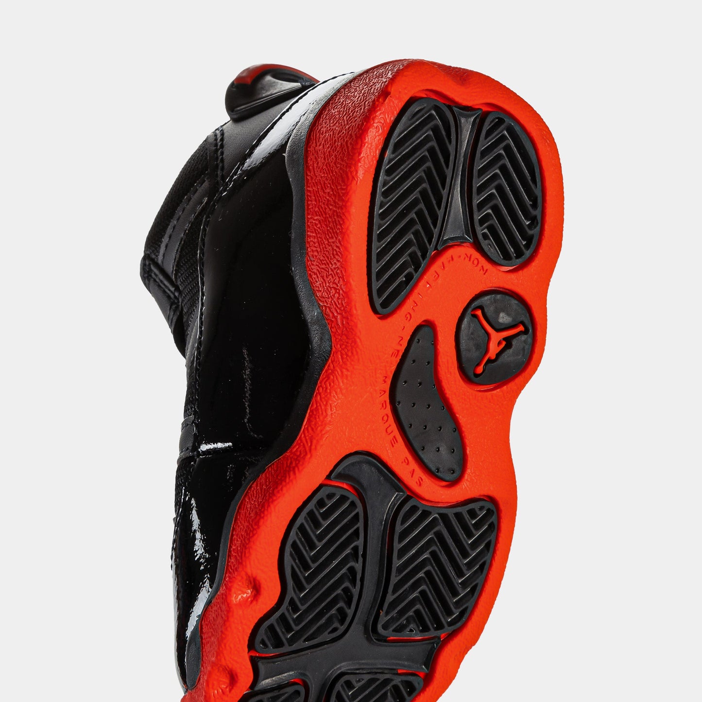 Air Jordan 6 Rings Infant Toddler Basketball Shoes (Black/Infrared 23)