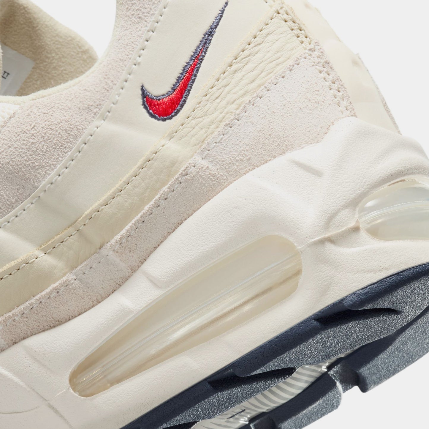 Air Max 95 OG Mens Running Shoes (Pale Ivory/University Red/Light Khaki/Sail)