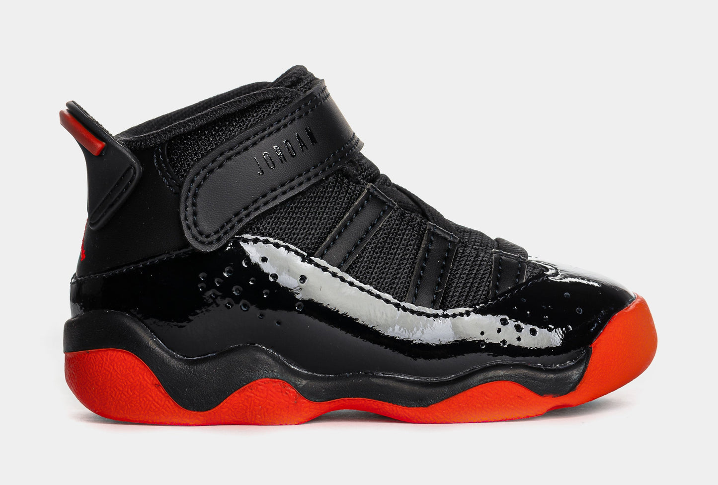 Air Jordan 6 Rings Infant Toddler Basketball Shoes (Black/Infrared 23)