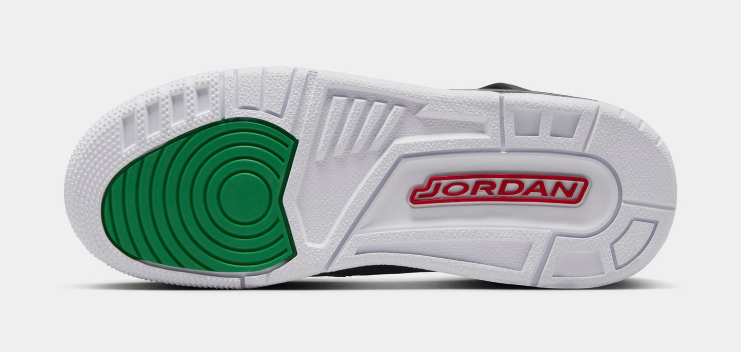 Spizike Low Grade School Lifestyle Shoes (Black/Classic Green/White/Varsity Red)