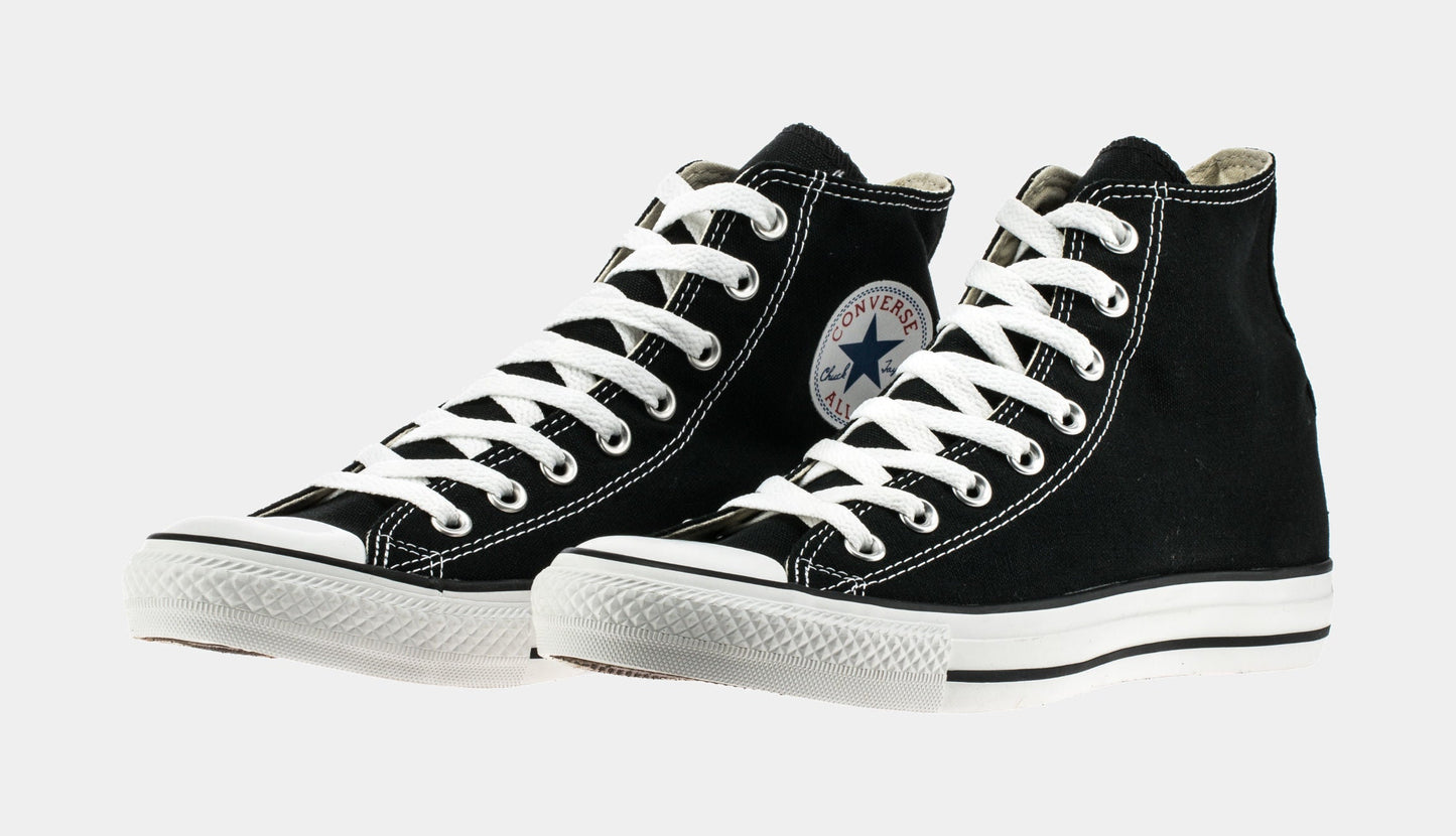 Chuck Taylor All Star Classic Colors High Solid Canvas Mens Lifestyle Shoes (Black)
