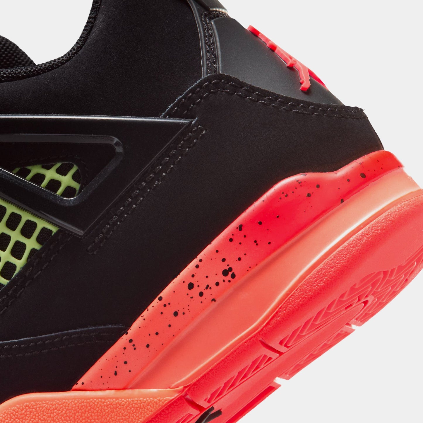 Air Jordan 4 Retro Black Infrared 23 Preschool Lifestyle Shoes (Black/Infrared 23/Bright Mango) Free Shipping