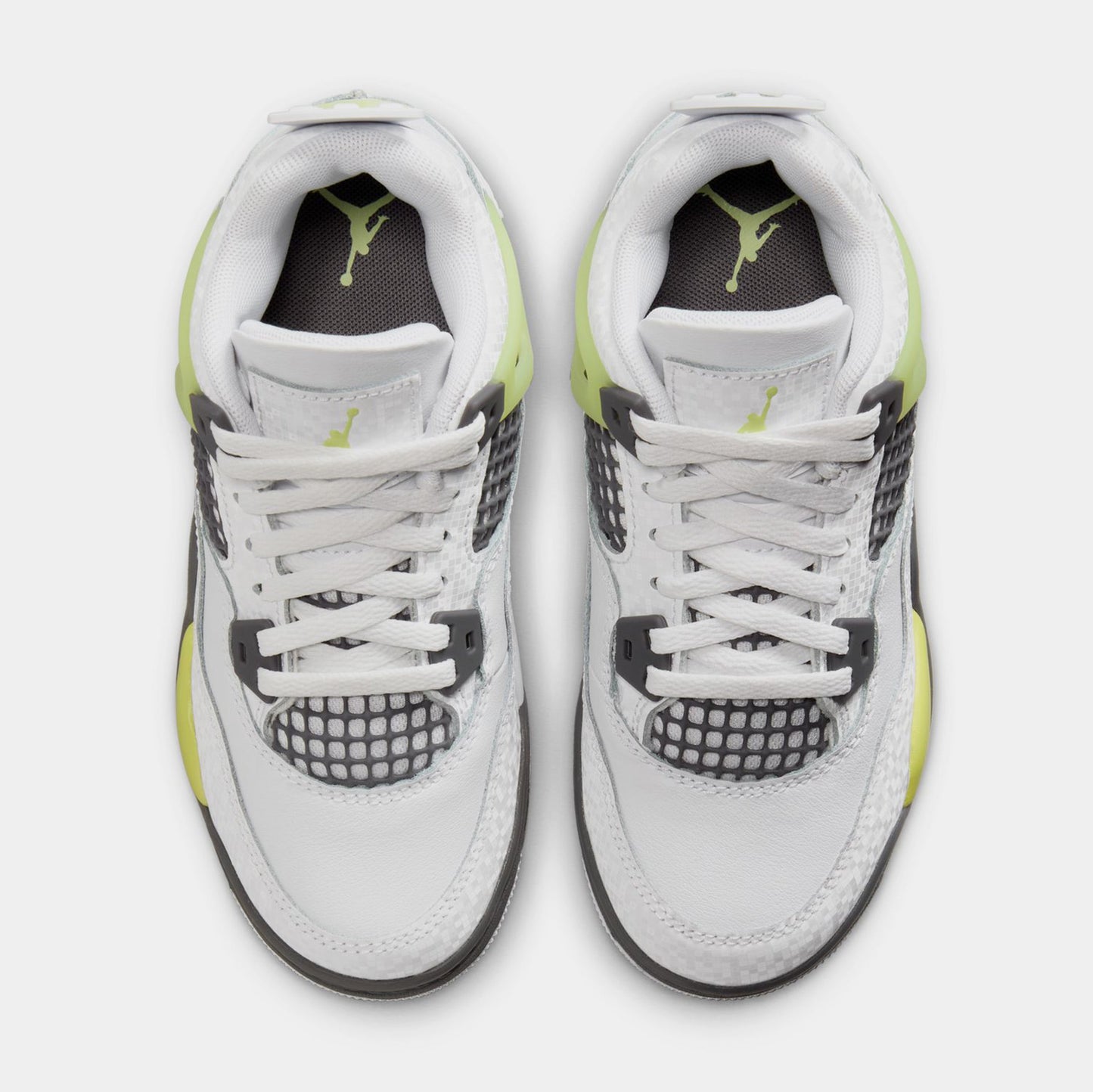 Air Jordan 4 Retro Light Lemon Twist Preschool Lifestyle Shoes (White/Light Lemon Twist/Light Graphite)