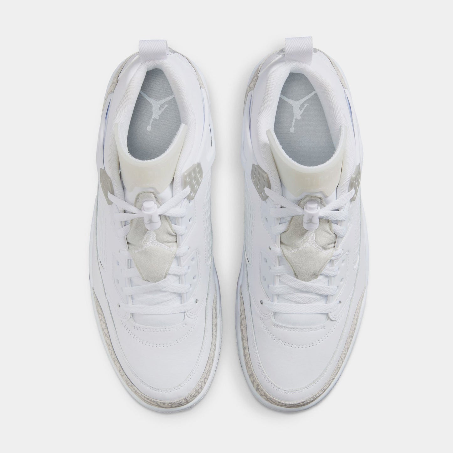 Spizike Low Mens Basketball Shoes (White/Metallic Silver/Barely Blue/Neutral Grey)