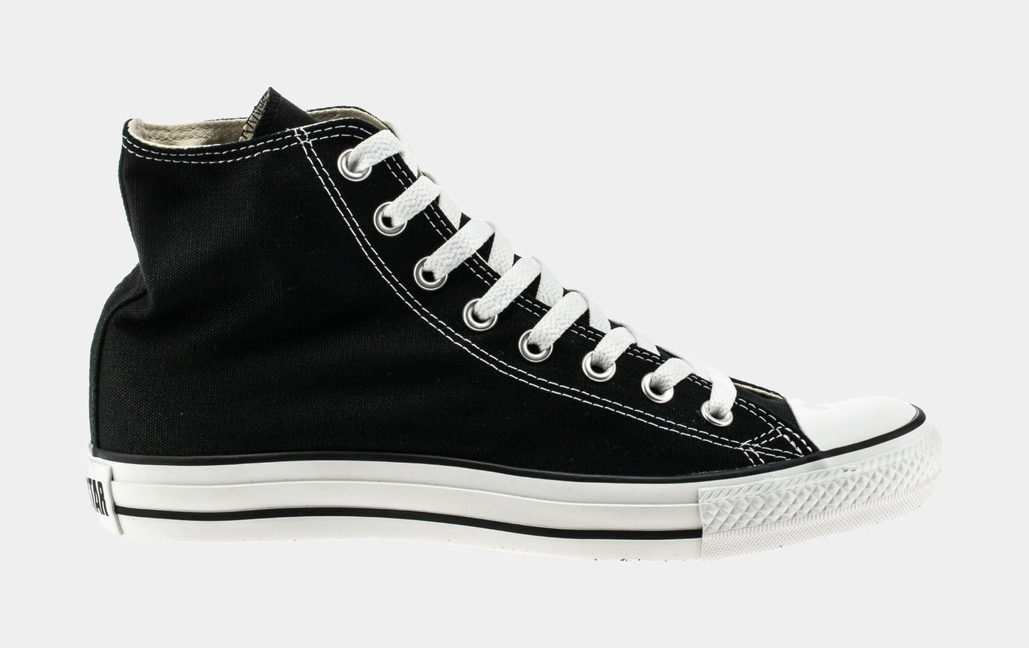 Chuck Taylor All Star Classic Colors High Solid Canvas Mens Lifestyle Shoes (Black)