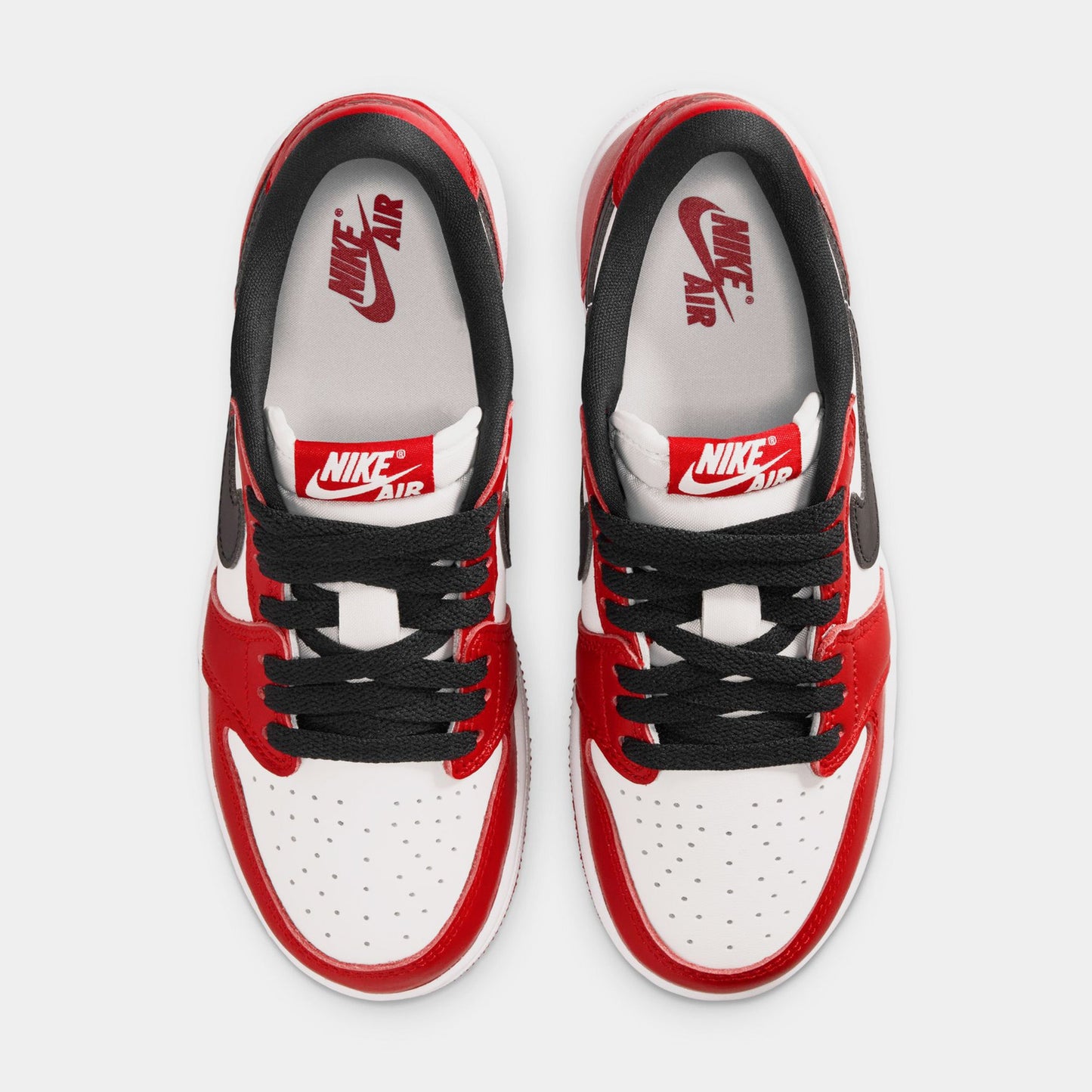 Air Jordan 1 Retro Low OG Chicago Grade School Lifestyle Shoes (Varsity Red/Summit White/Black)
