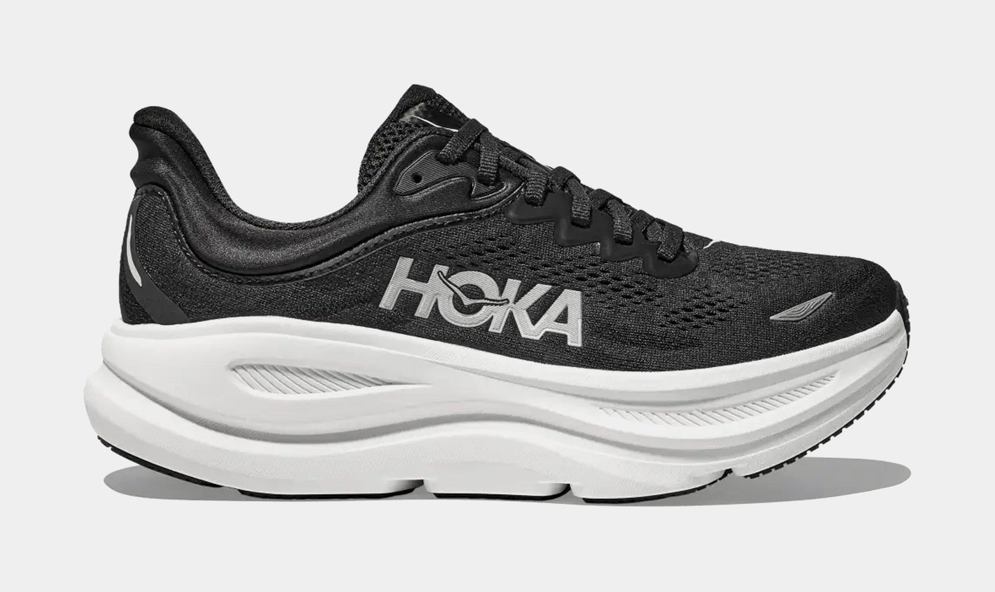 Bondi 9 Mens Running Shoes (Black/White/Black)