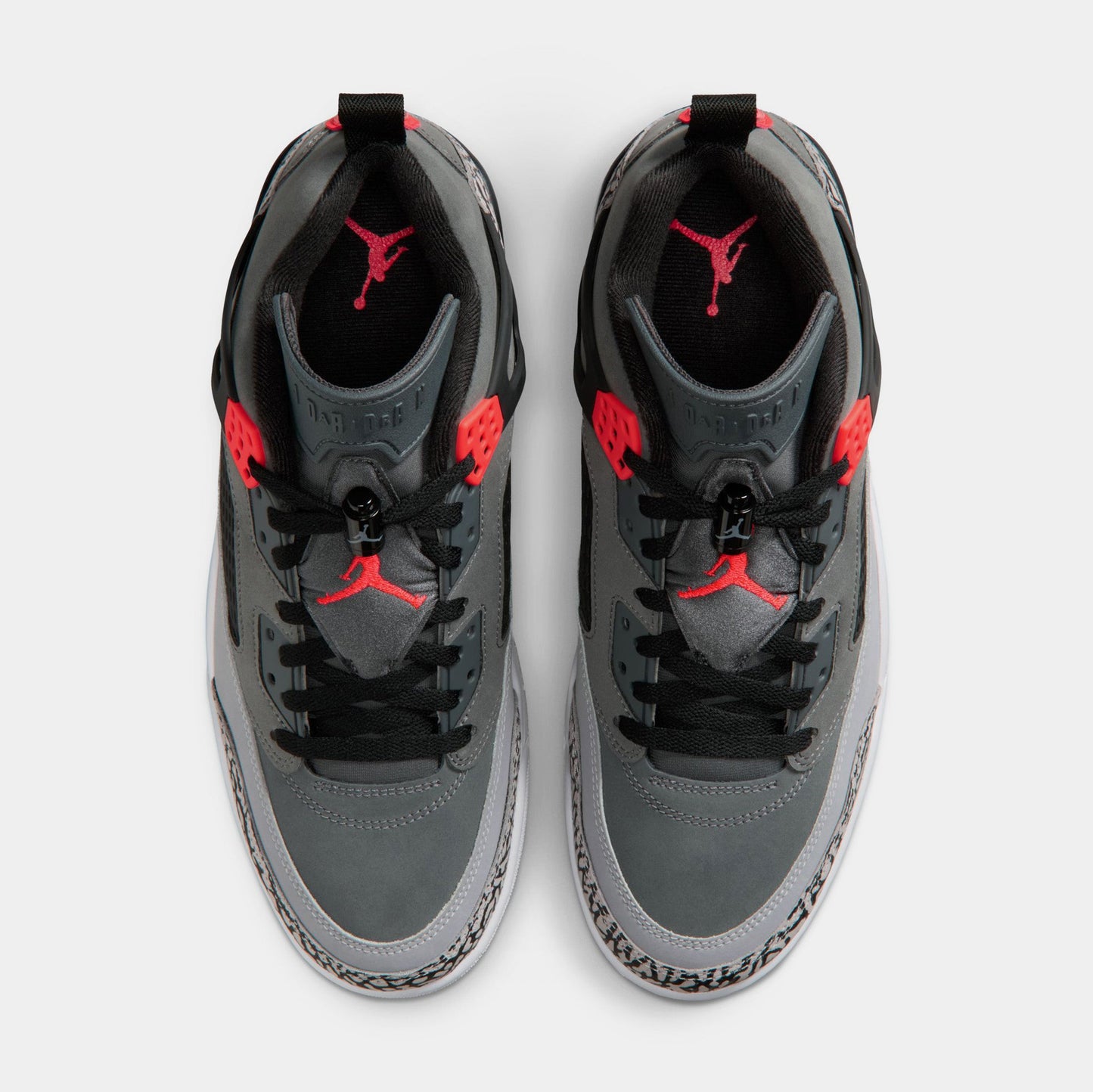Spizike Low Infrared Mens Basketball Shoes (Dark Grey/Infrared/Black)