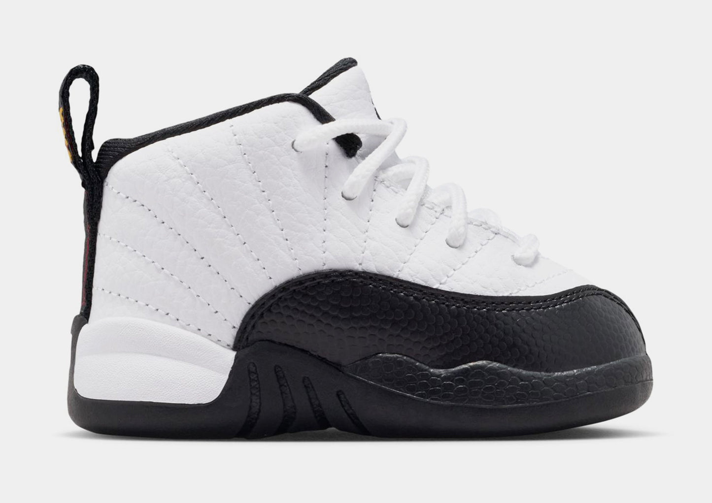 Air Jordan 12 Retro Taxi Infant Toddler Lifestyle Shoes (White/Black/Taxi)