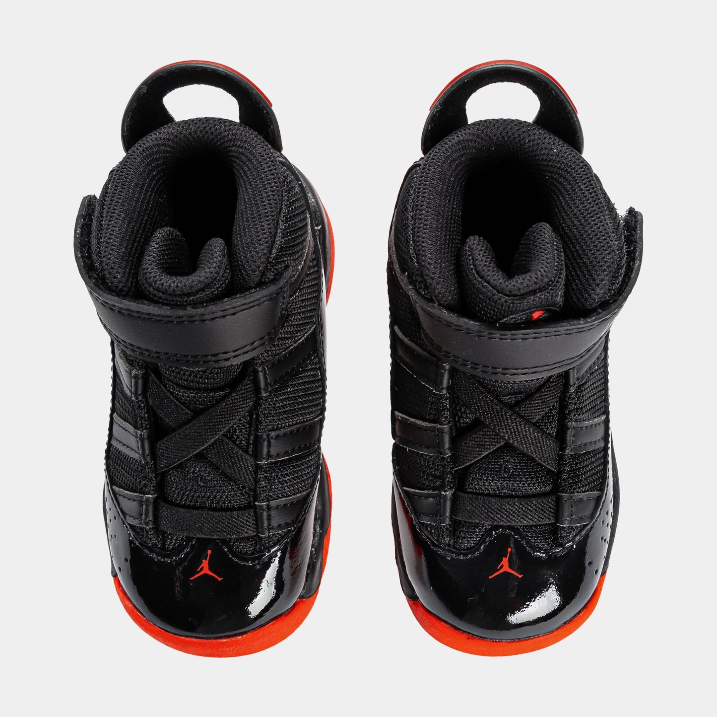 Air Jordan 6 Rings Infant Toddler Basketball Shoes (Black/Infrared 23)