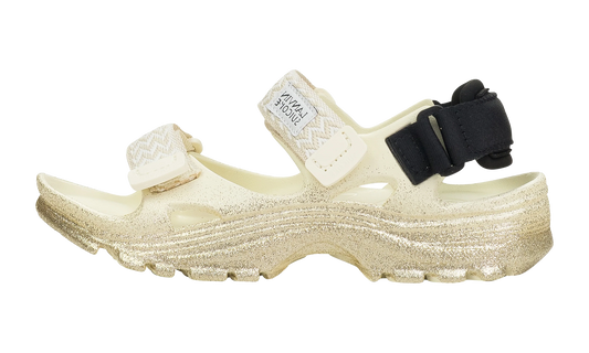 WAVE SANDALES CURB LANVIN X SUICOKE "Or/Beige Clair" FW SASS0N SPRA A23 M107
