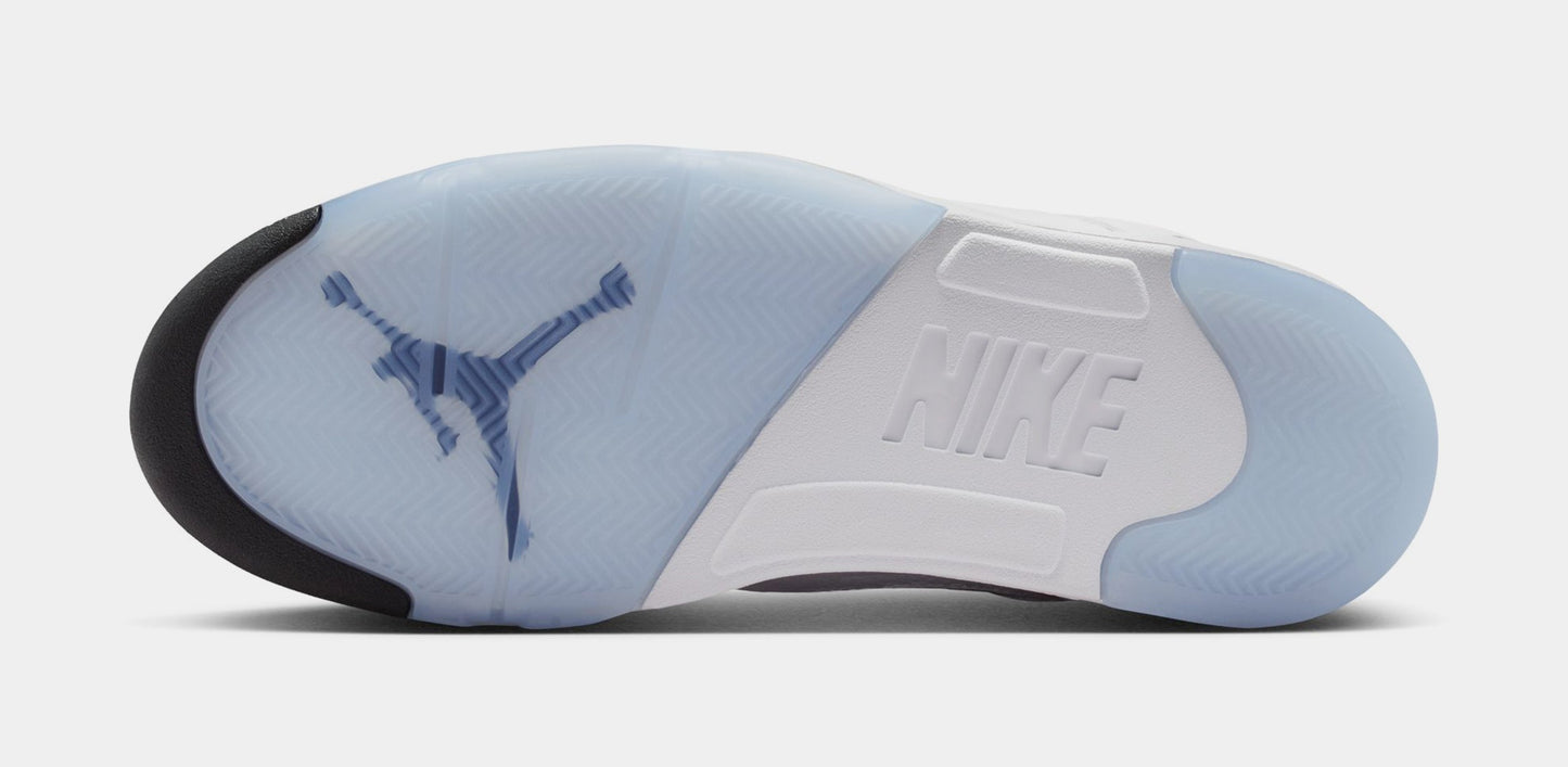 Air Jordan 5 Retro OG White Metallic Mens Lifestyle Shoes (White/Metallic Silver/Black) Free Shipping