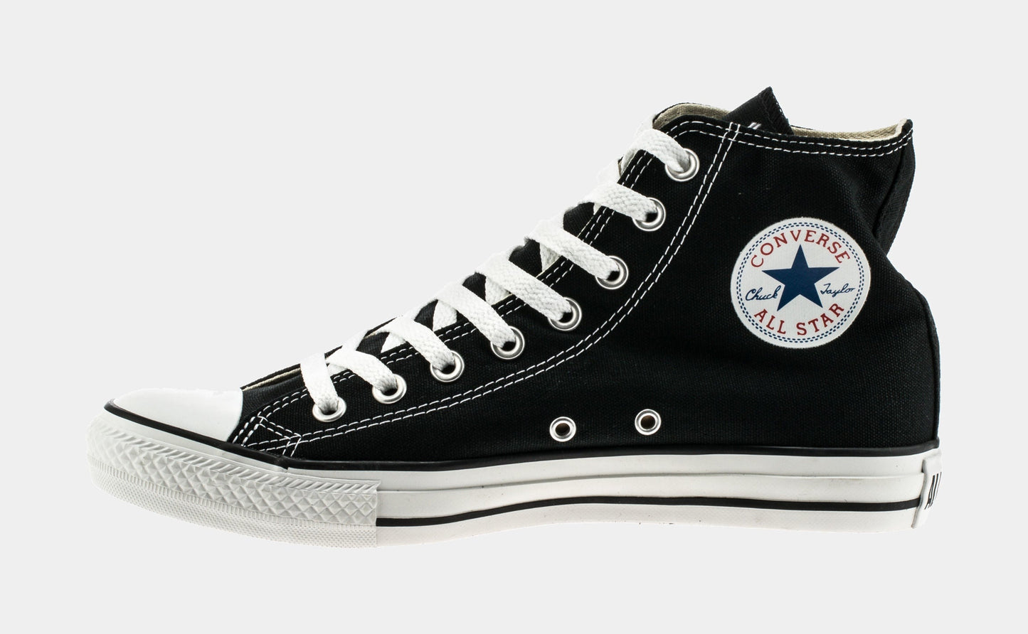 Chuck Taylor All Star Classic Colors High Solid Canvas Mens Lifestyle Shoes (Black)