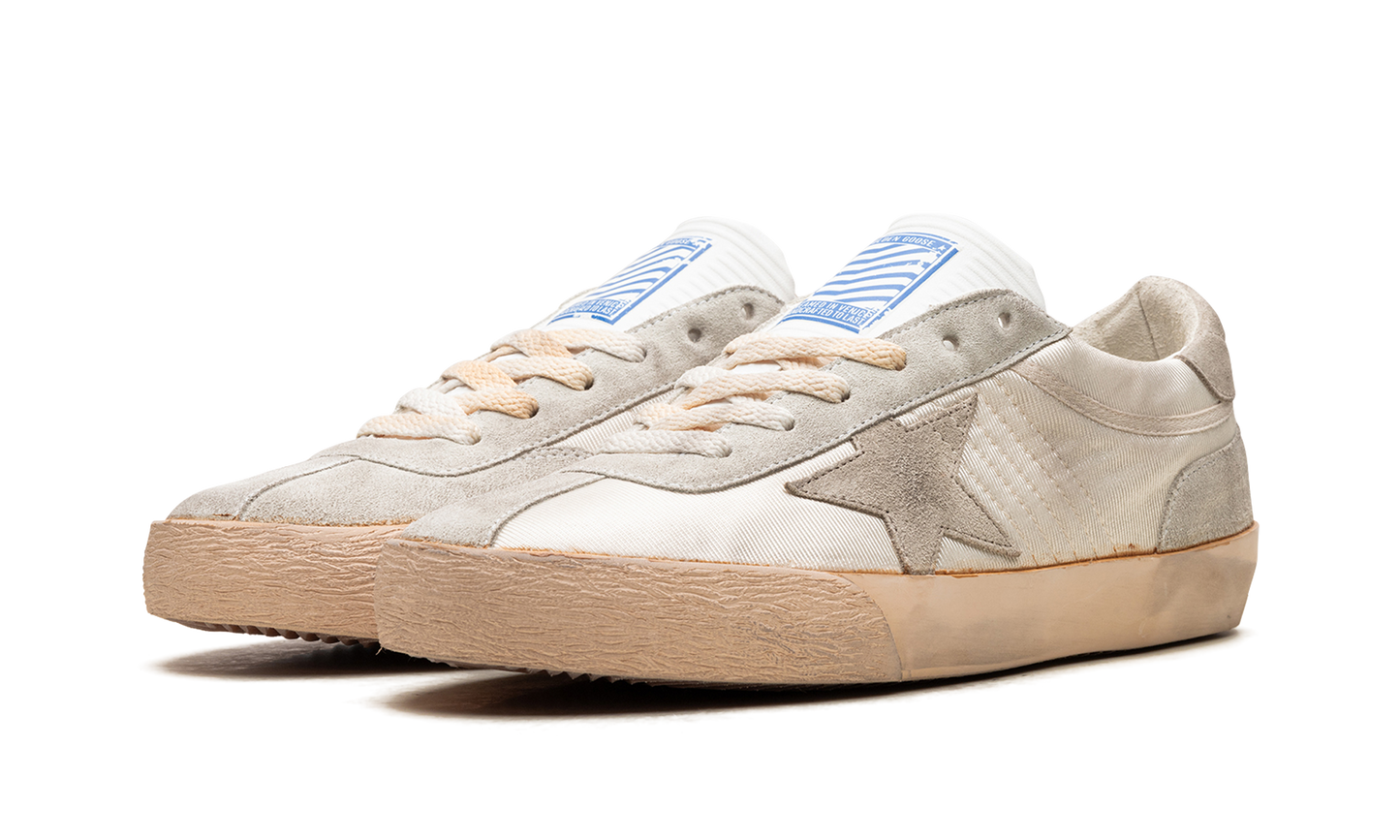 SSTAR 2 NYLON UPPER HF TONGUE SUEDE HEEL AND SPUR "WHITE ICE TAUPE" GWF00607.F005683.11638