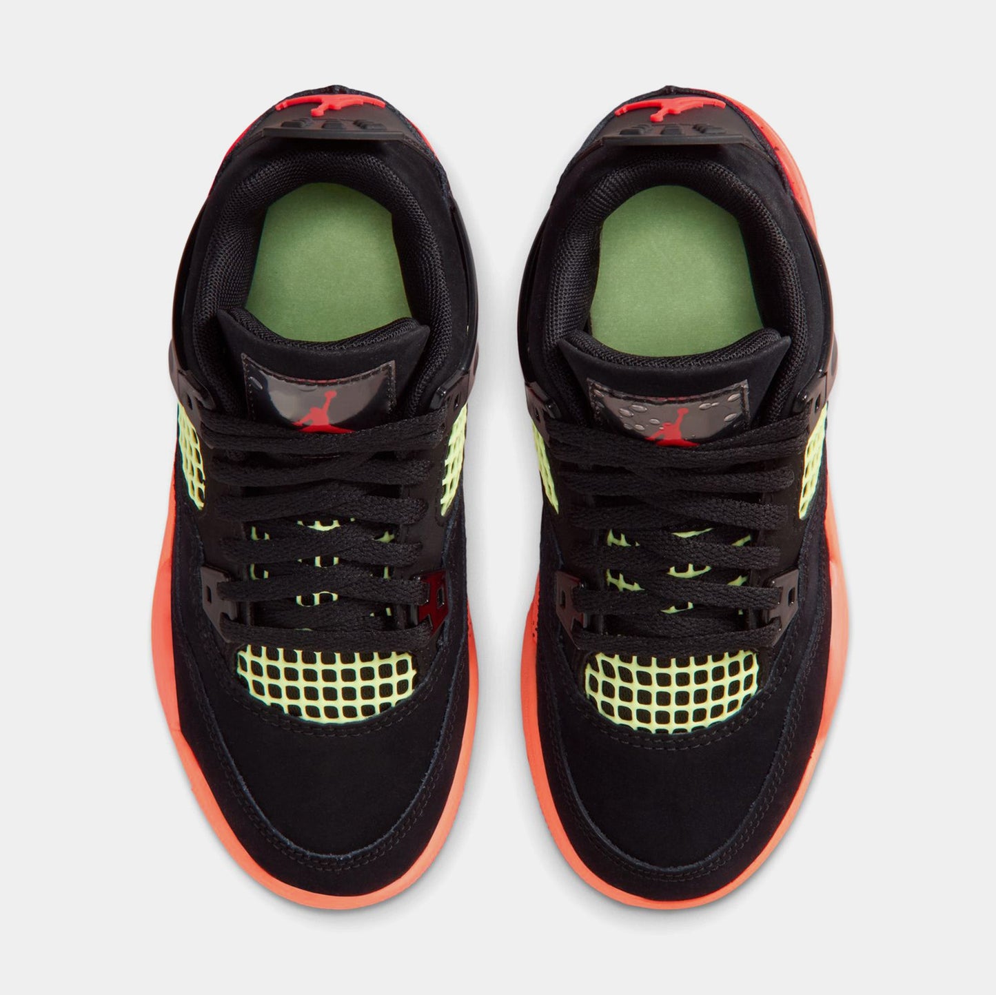 Air Jordan 4 Retro Black Infrared 23 Preschool Lifestyle Shoes (Black/Infrared 23/Bright Mango) Free Shipping
