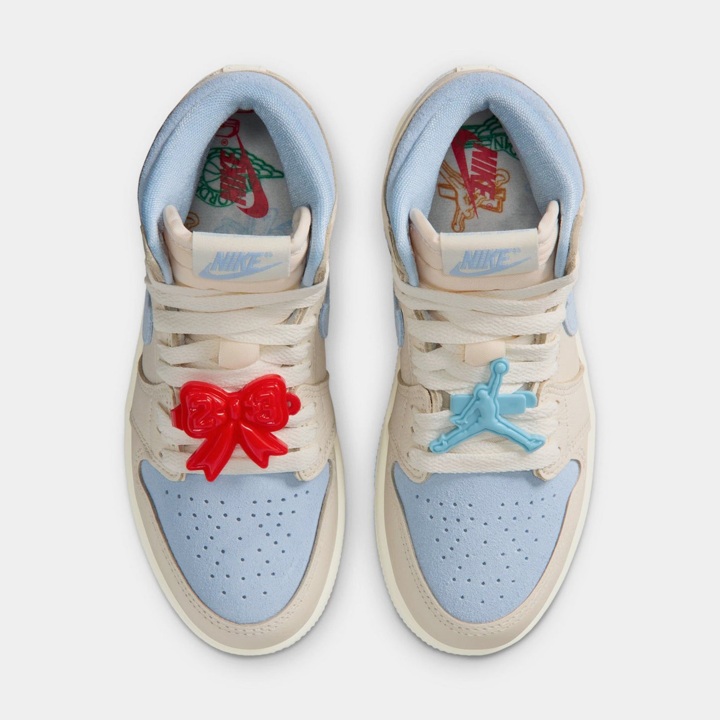 Air Jordan 1 Retro High OG Psychic Blue And Pale Ivory Preschool Lifestyle Shoes (Pale Ivory/Psychic Blue/Coconut Milk)