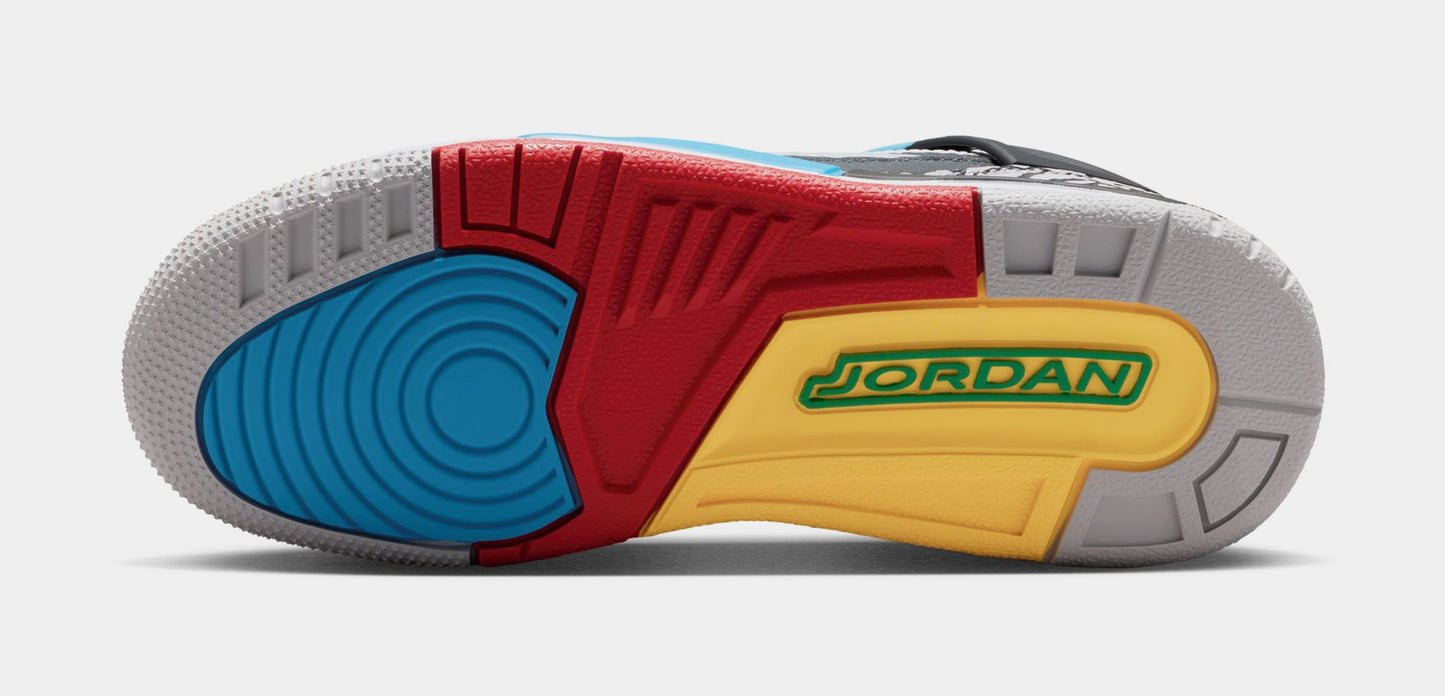 Spizike Low SE Grade School Lifestyle Shoes (Neutral Grey/Surf Blue/Dark Shadow/Varsity Maize)