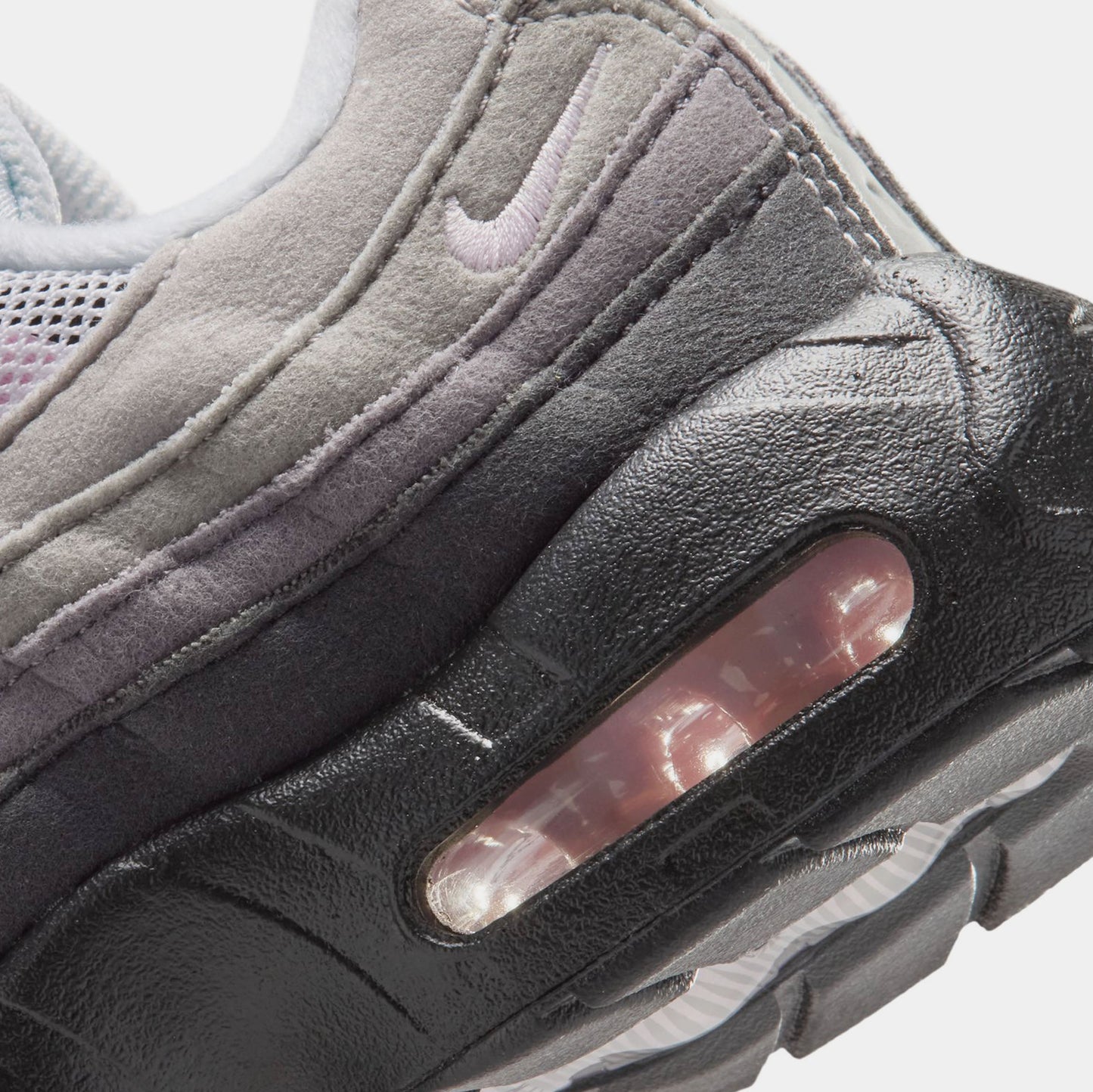 Air max 95 Big Bubble Pink Foam Preschool Running Shoes (Black/Pink Foam/White/Medium Grey)
