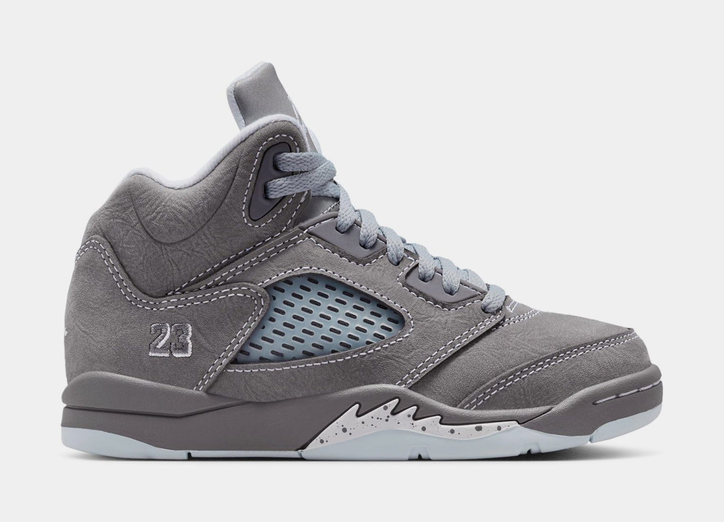 Air Jordan 5 Retro Wolf Grey Preschool Lifestyle Shoes (Light Graphite/White/Wolf Grey)