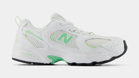 530 Bungee Preschool Running Shoes (White/Melon Water)