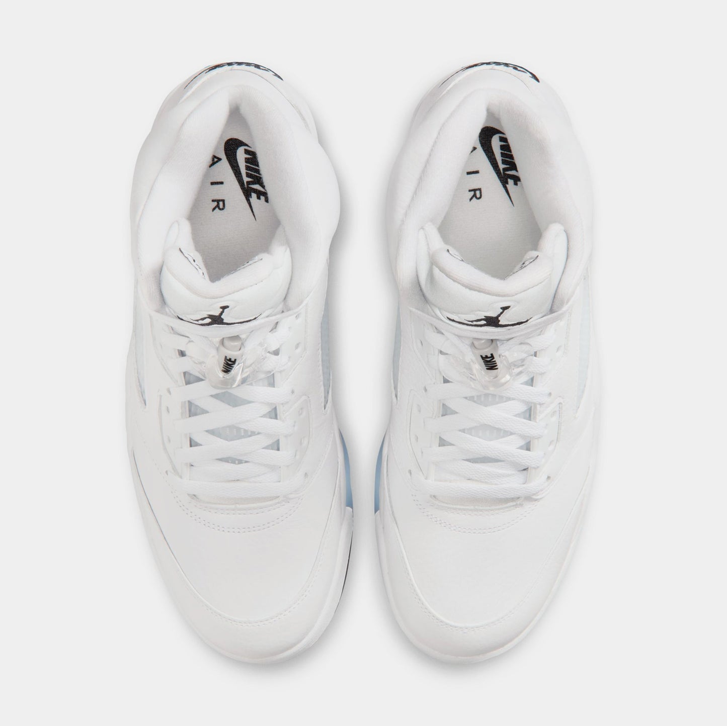 Air Jordan 5 Retro OG White Metallic Mens Lifestyle Shoes (White/Metallic Silver/Black) Free Shipping