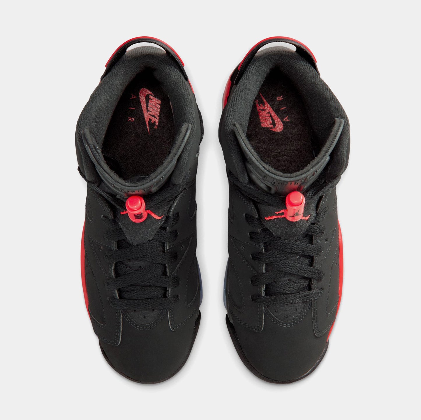 Air Jordan 6 Retro Infrared Salesman Grade School Lifestyle Shoes (Black/Light Crimson)
