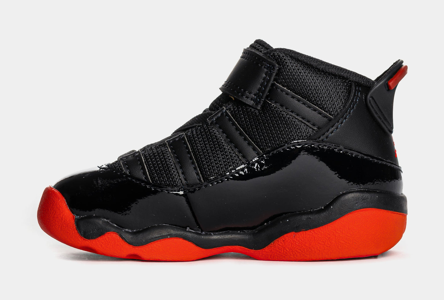 Air Jordan 6 Rings Infant Toddler Basketball Shoes (Black/Infrared 23)