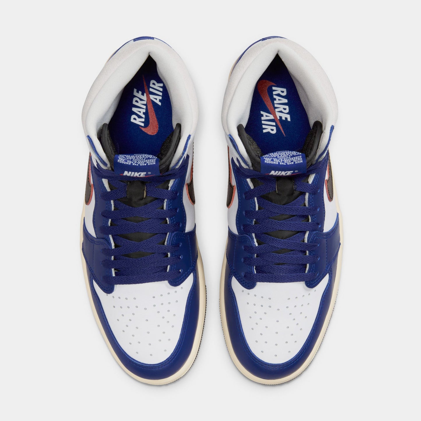 Air Jordan 1 Retro High OG Rare Air Deep Royal Blue Mens Lifestyle Shoes (White/Black/Neutral Grey/Deep Royal Blue)